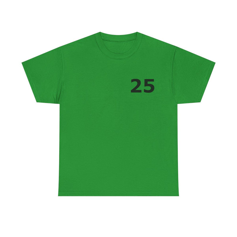 t-shirt---number-25-for-casual-wear-groen