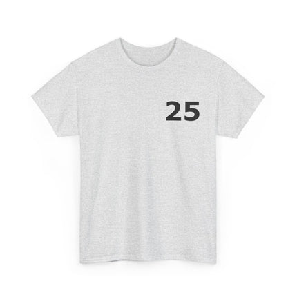 t-shirt---number-25-for-casual-wear-lichtgrijs
