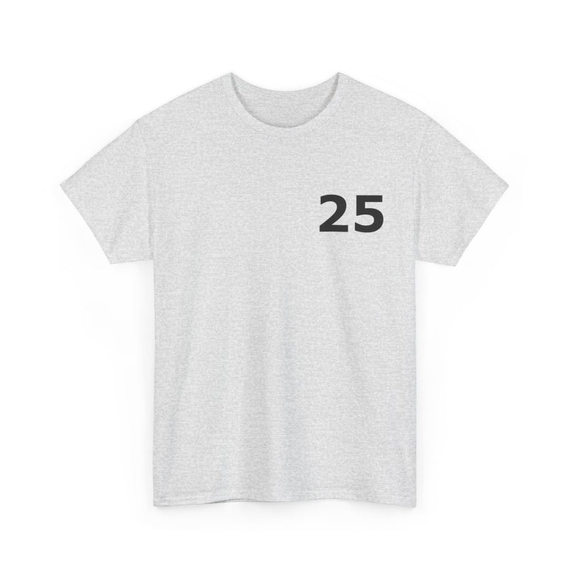 t-shirt---number-25-for-casual-wear-lichtgrijs