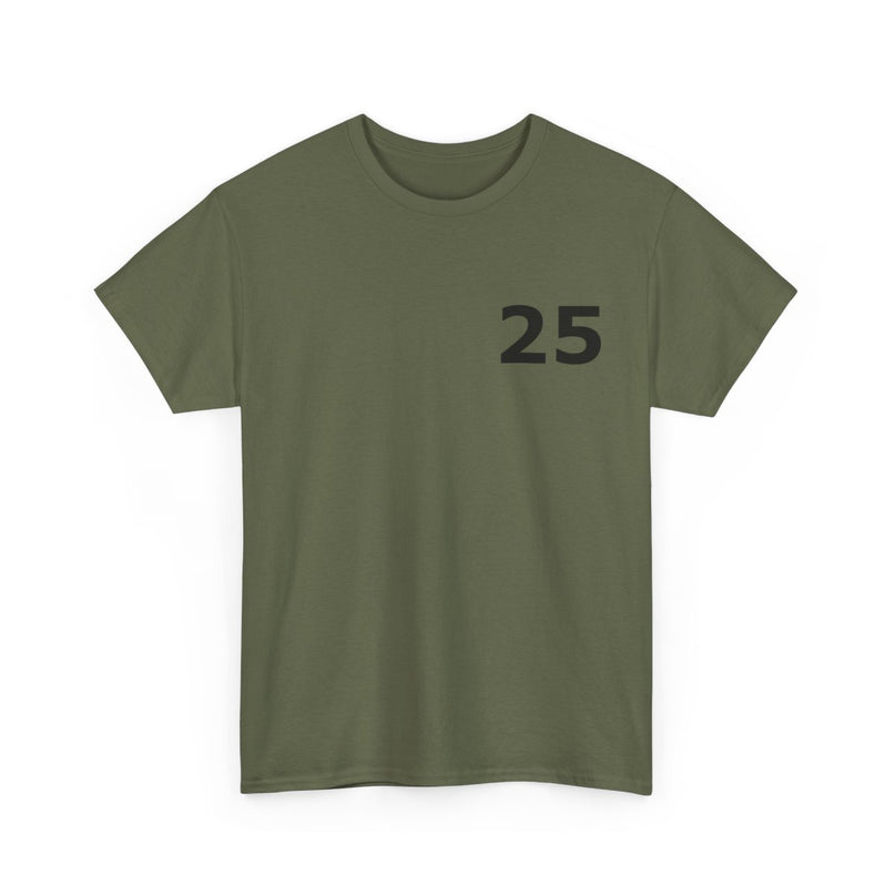 t-shirt---number-25-for-casual-wear-olijfgroen