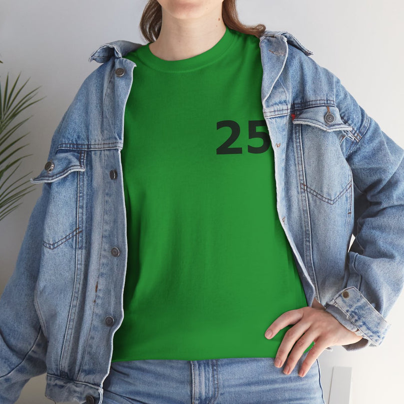 t-shirt---number-25-for-casual-wear-groen