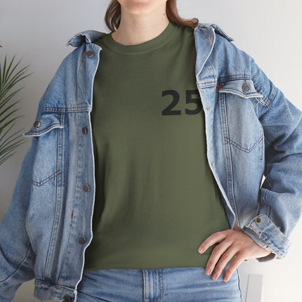 t-shirt---number-25-for-casual-wear-olijfgroen