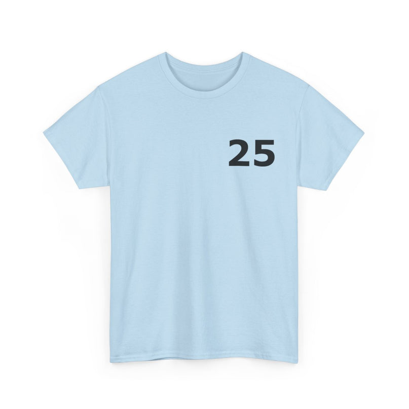 t-shirt---number-25-for-casual-wear-lichtblauw