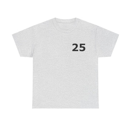 t-shirt---number-25-for-casual-wear-lichtgrijs