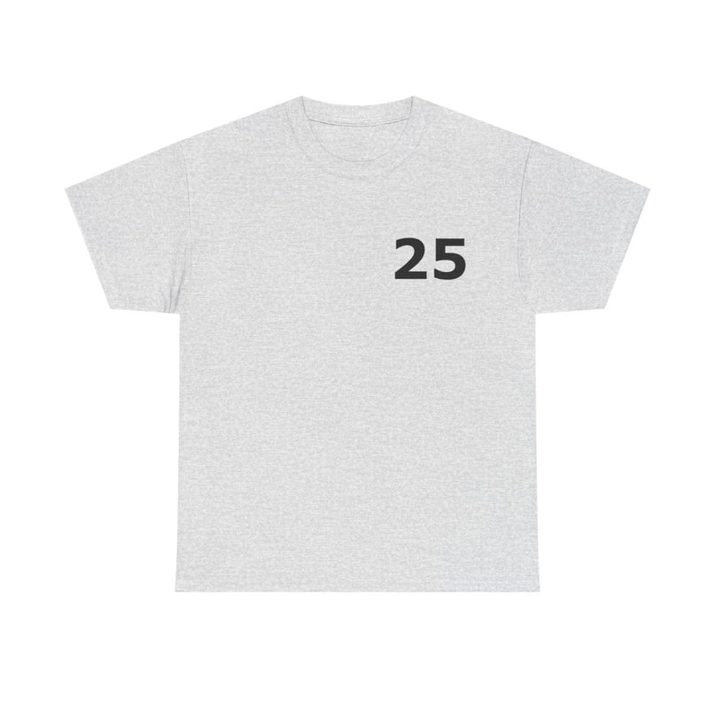 t-shirt---number-25-for-casual-wear-lichtgrijs