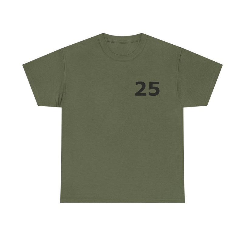 t-shirt---number-25-for-casual-wear-olijfgroen