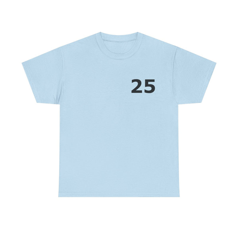 t-shirt---number-25-for-casual-wear-lichtblauw